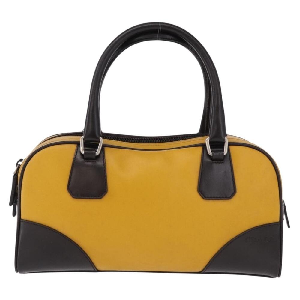 Prada Saffiano Galleria Handbag Yellow